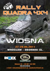 Rally QUADRA 201 - 27 - 29 maja 2011 WROCŁAW - OBORNIKI ŚL.